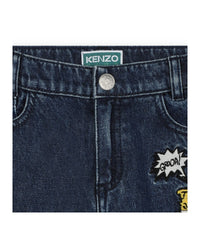 Pantalon denim en coton - Bleach