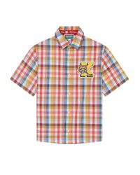 Chemise à manches courtes en coton - Jaune Nectar