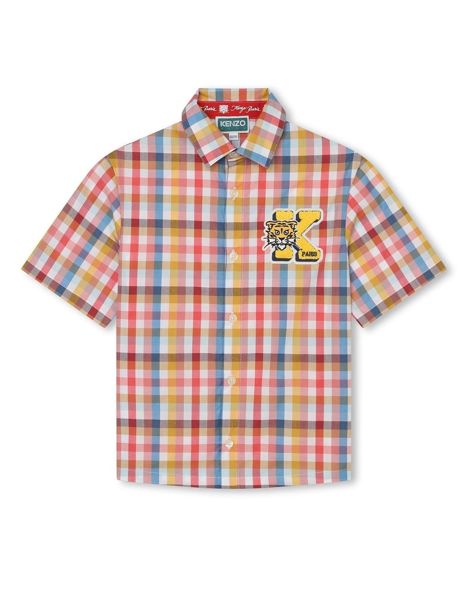 Chemise à manches courtes en coton - Jaune nectar