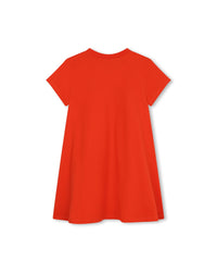 Robe en imprimé - Rouge Vermi
