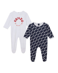 Set de 2 pyjamas en coton - Blanc