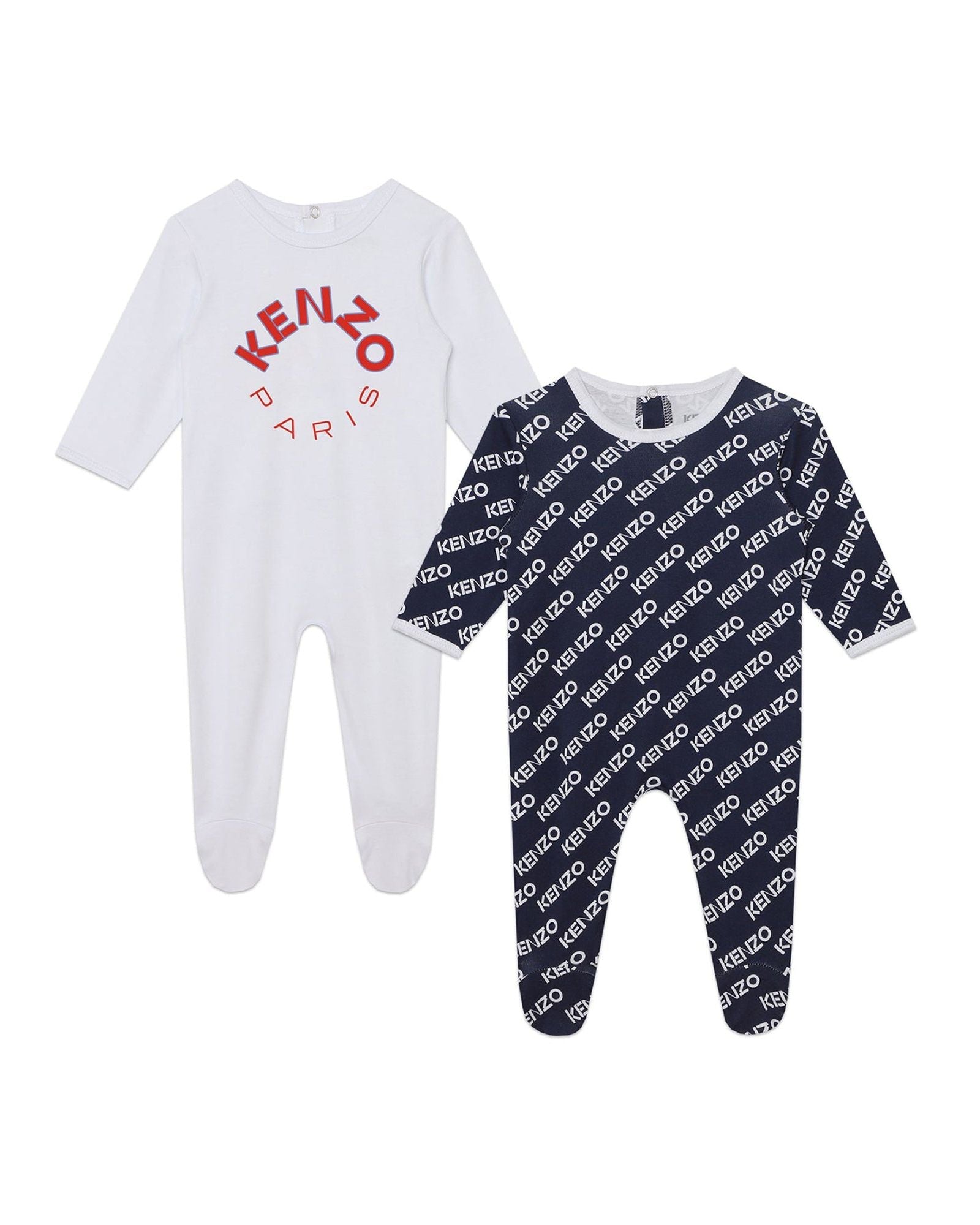 Set de 2 pyjamas en coton - Blanc