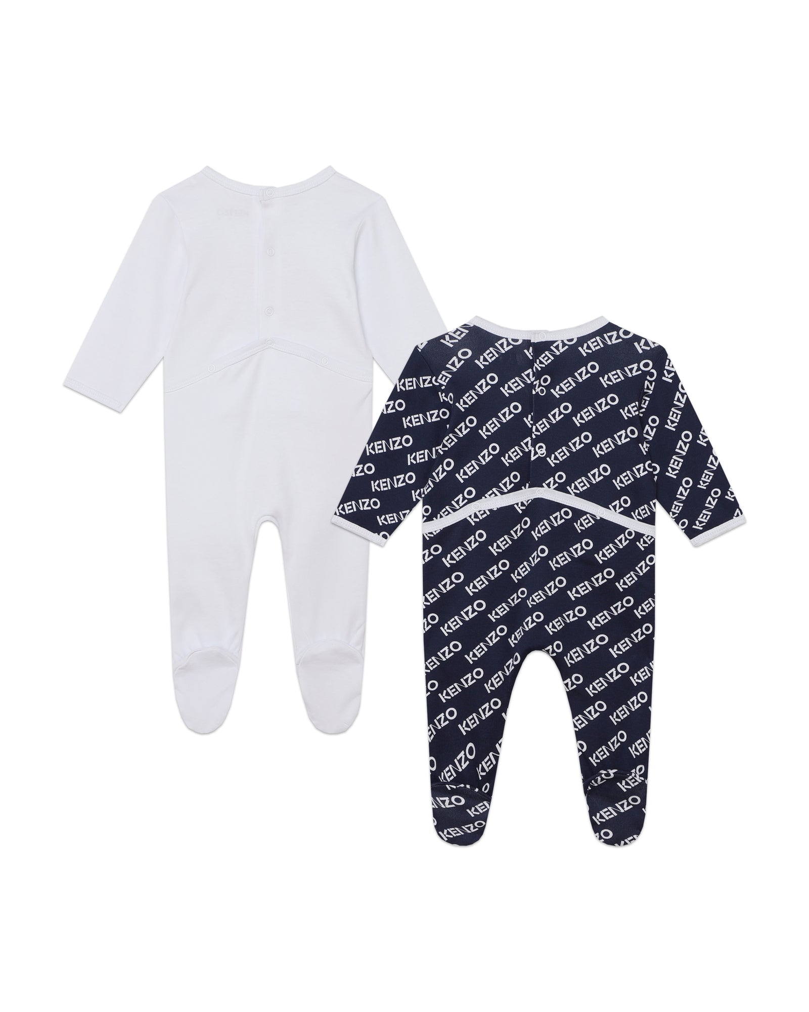 Set de 2 pyjamas en coton - Blanc