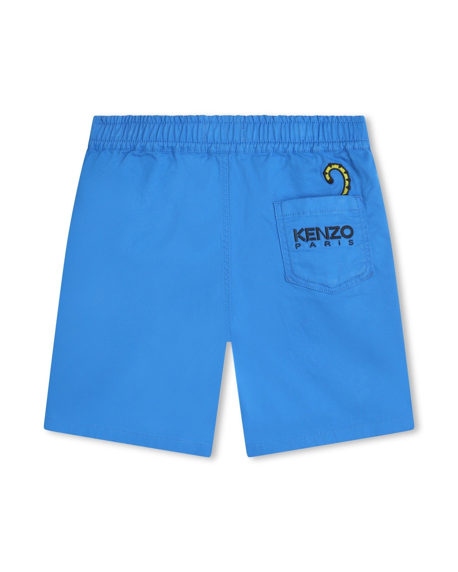 Bermuda en coton - Bleu cobalt