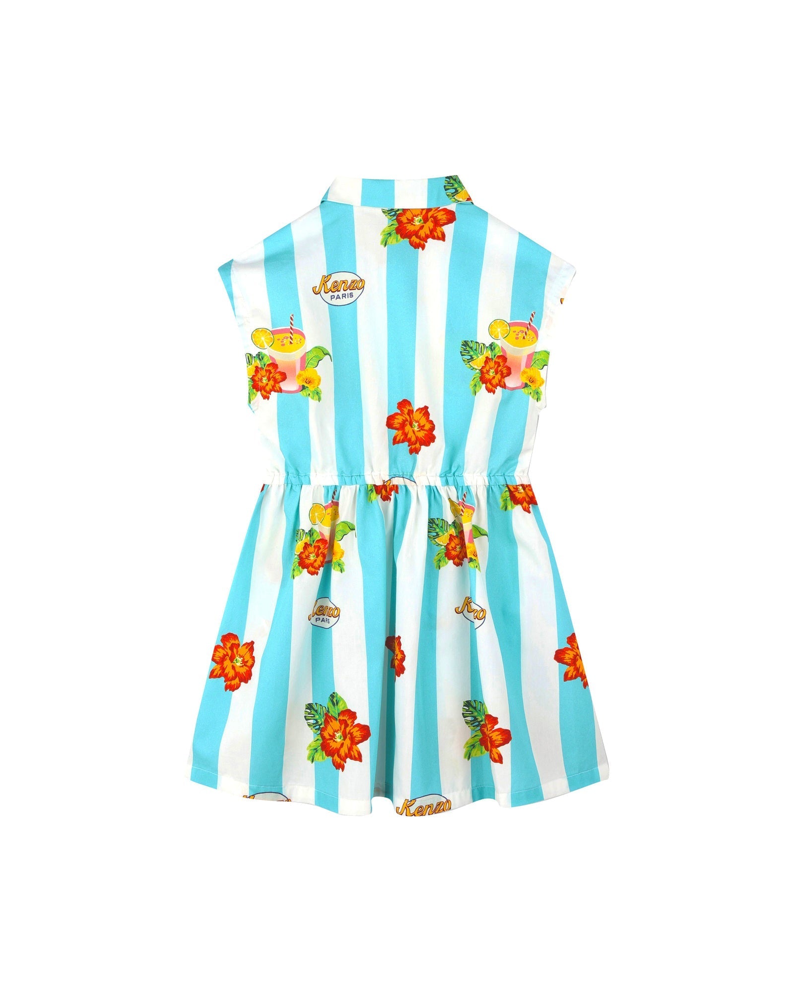 Robe à manches courtes en coton - Ivoire