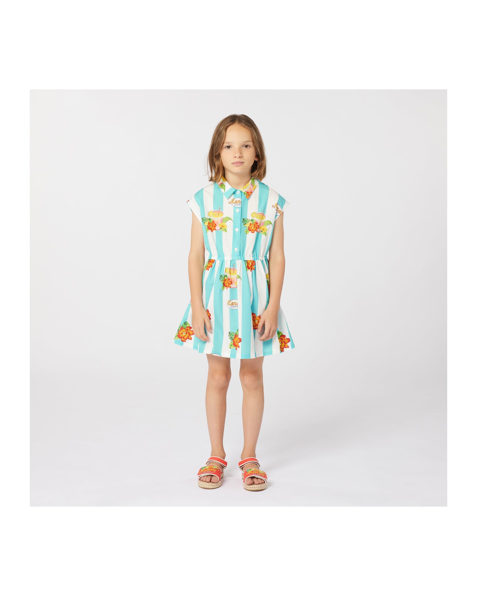 Robe à manches courtes - Ivoire