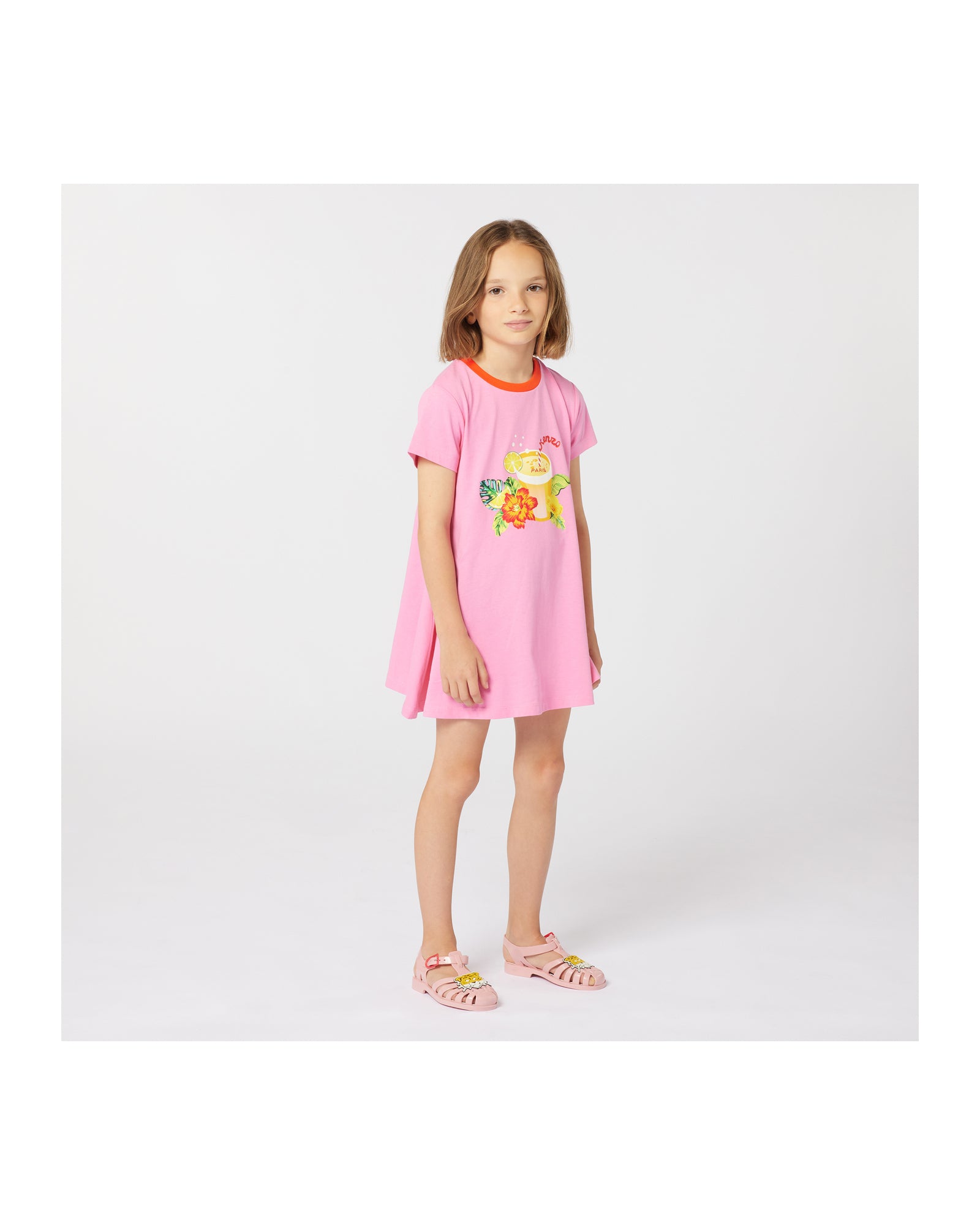 Robe en imprimé - Rose Candy