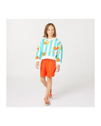 Sweatshirt en imprimé - Ivoire