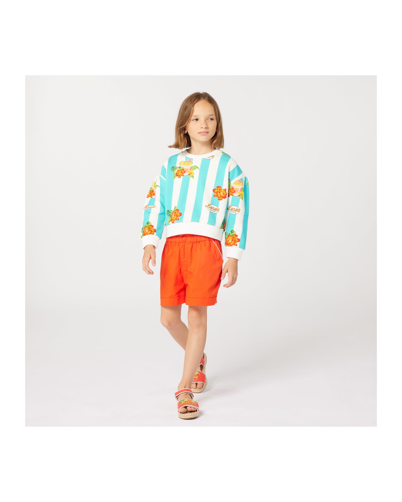 Sweatshirt en imprimé - Ivoire