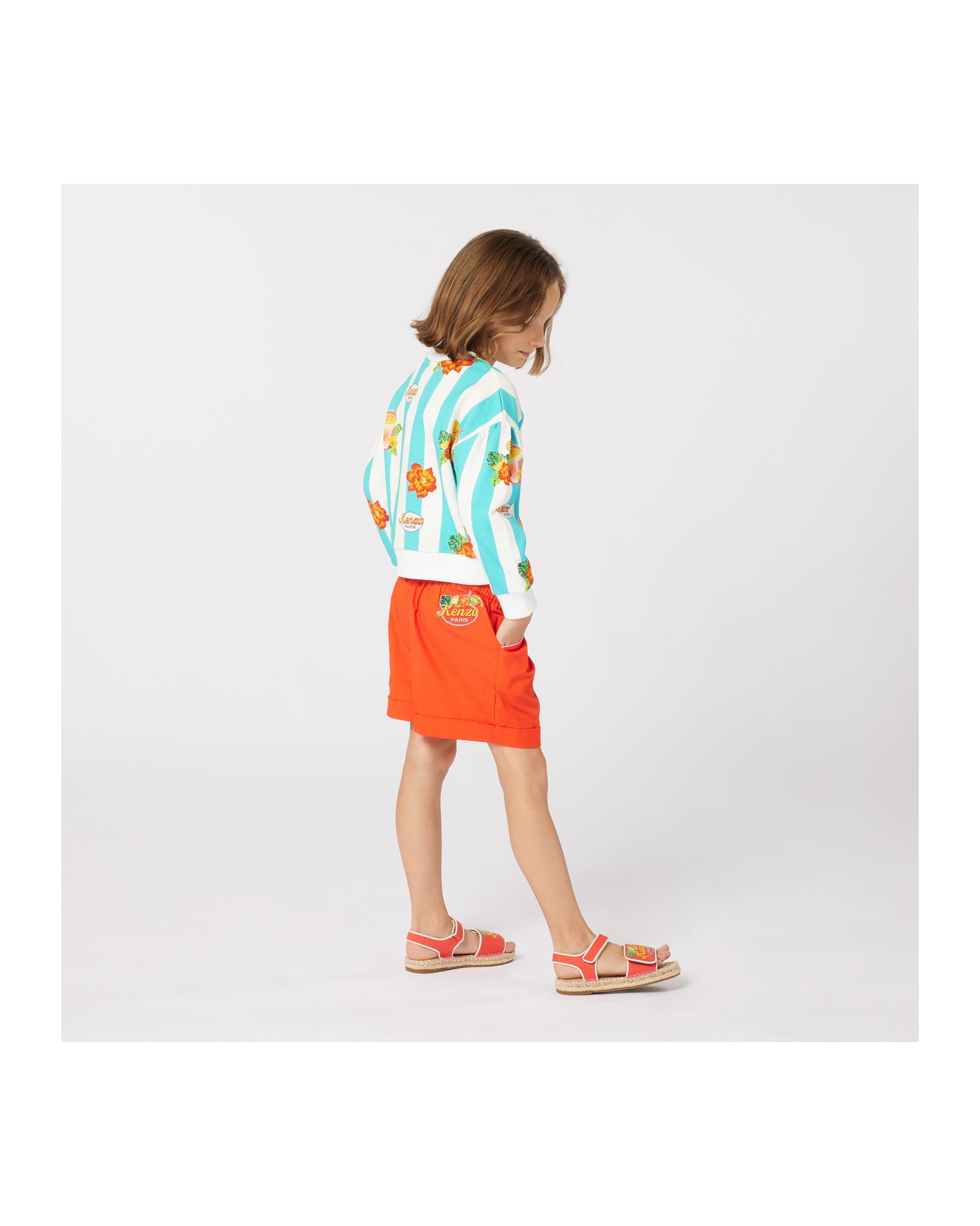 Sweatshirt en imprimé - Ivoire