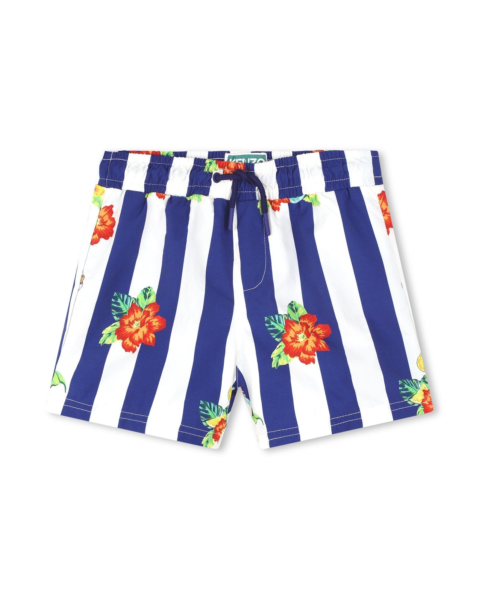 Short de bain à taille élastiquée - Ivoire