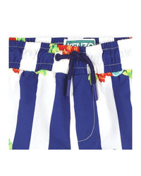 Short de bain à taille élastiquée - Ivoire