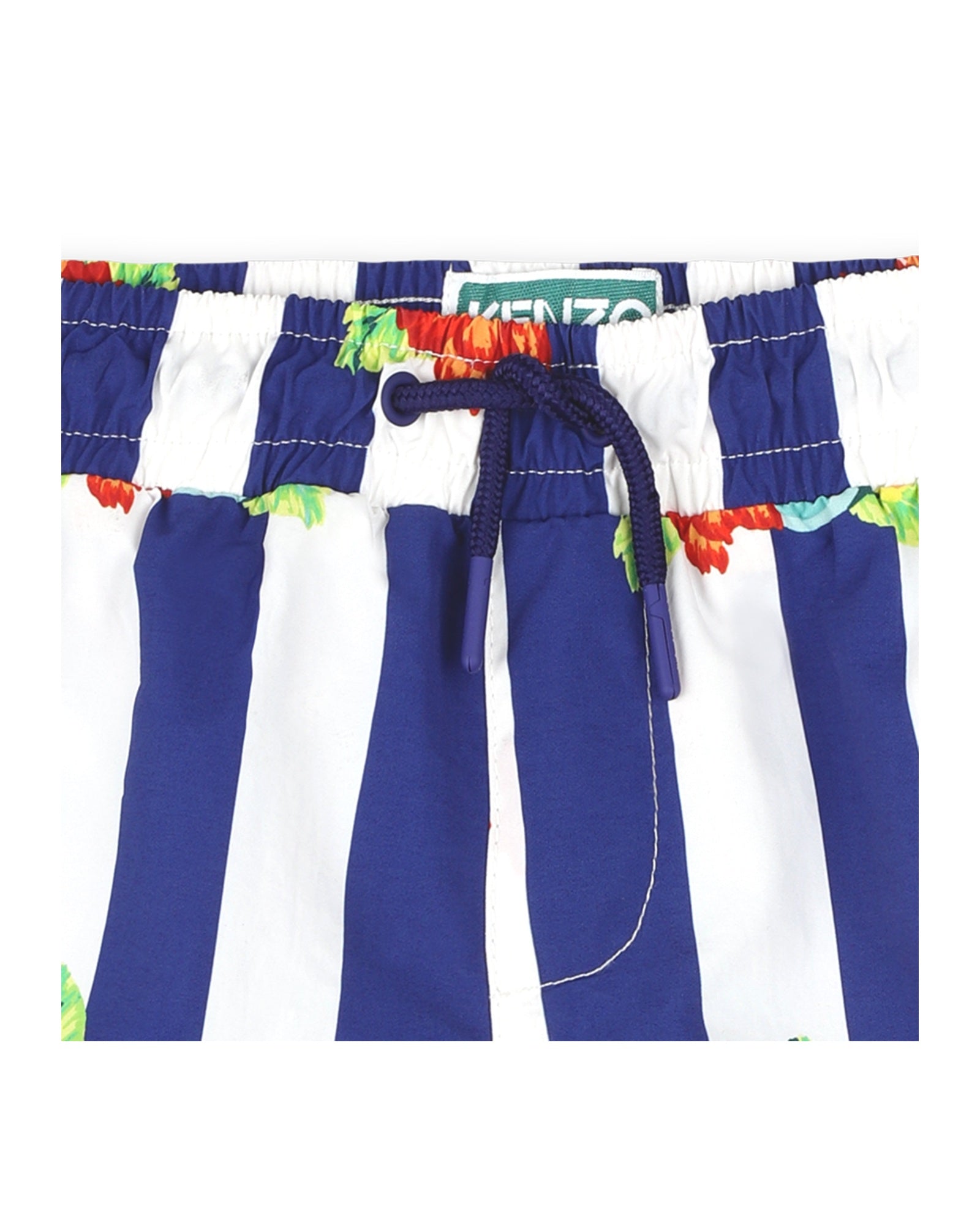Short de bain à taille élastiquée - Ivoire