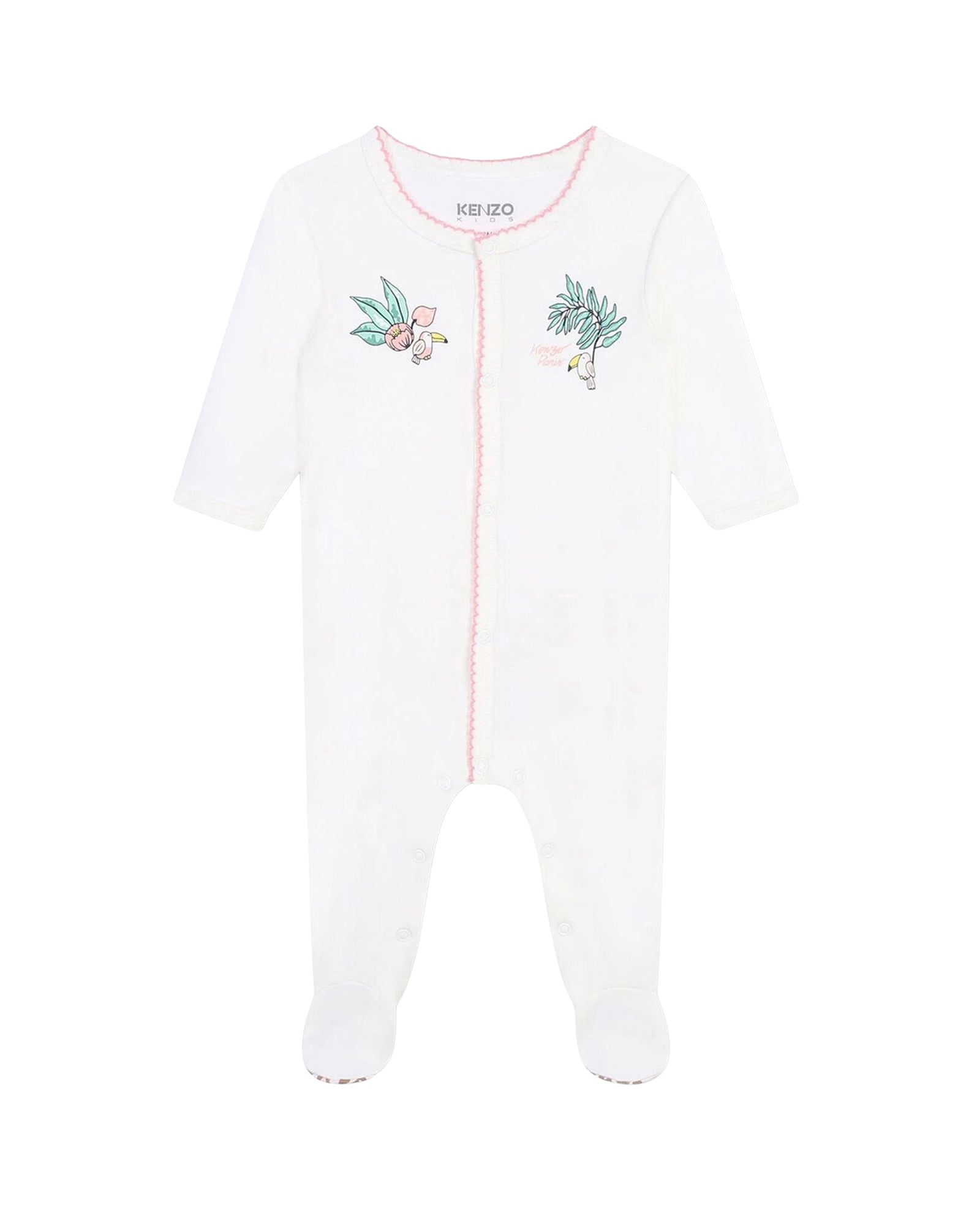 Pyjama en interlock de coton - Ivoire