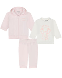 Ensemble t-shirt et cardigan et pantalon en coton - Delicacy