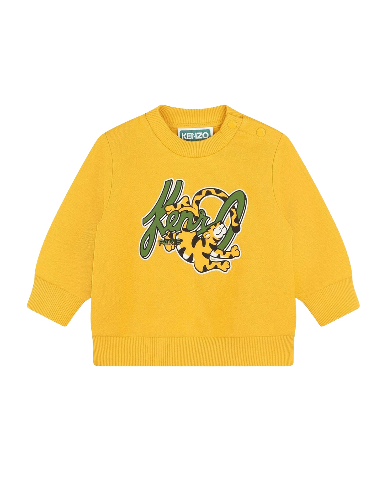 Sweatshirt à pressions en molleton - Wicker Gold