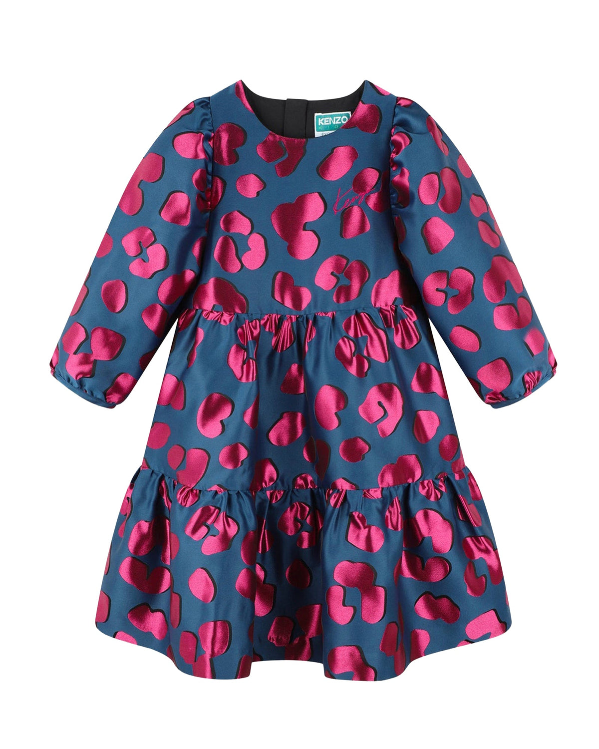 Robe jacquard à fronces - Azalée