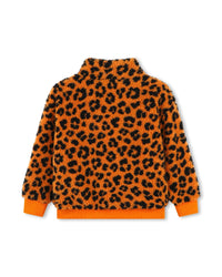 Sweatshirt col montant en molleton - Ambre