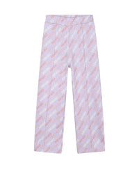Fleece tracksuit bottoms with pockets - Light Violet