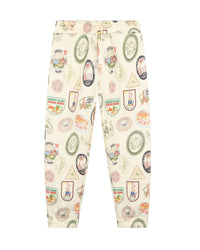 Pantalon de survêtement à motif en molleton - Rice