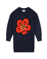 Robe jacquard Broke Flower en coton - Koniro