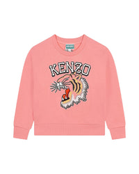 Embroidered fleece sweatshirt - Watermelon