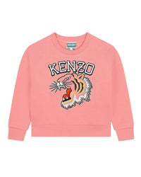 Embroidered fleece sweatshirt - Watermelon