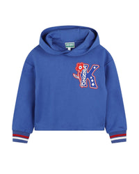 Sweat à logo en molleton - Bleu Fanion