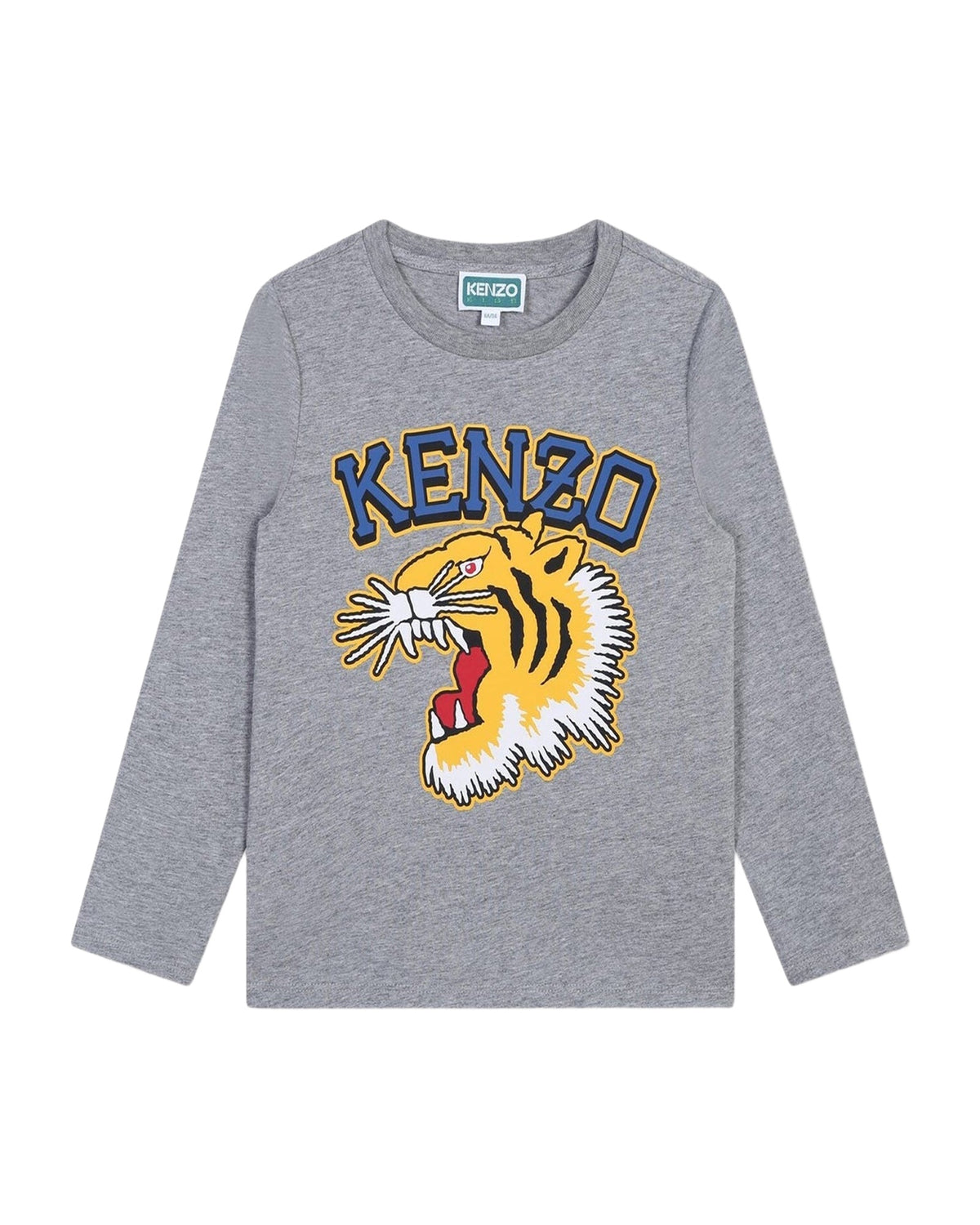 T-shirt à manches longues en coton - Gris Chiné