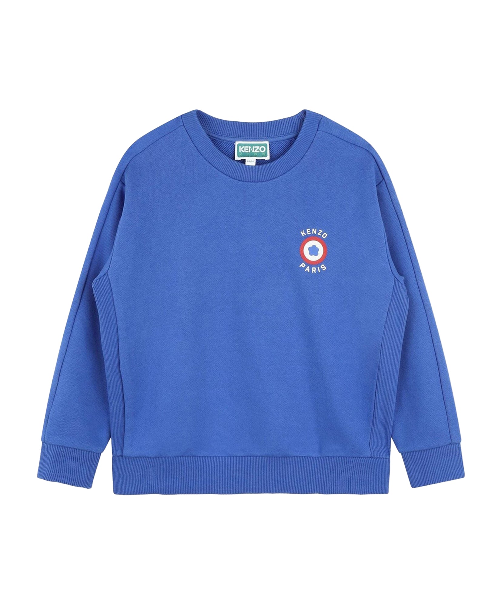 Sweatshirt à manches raglan en molleton - Bleu Fanion