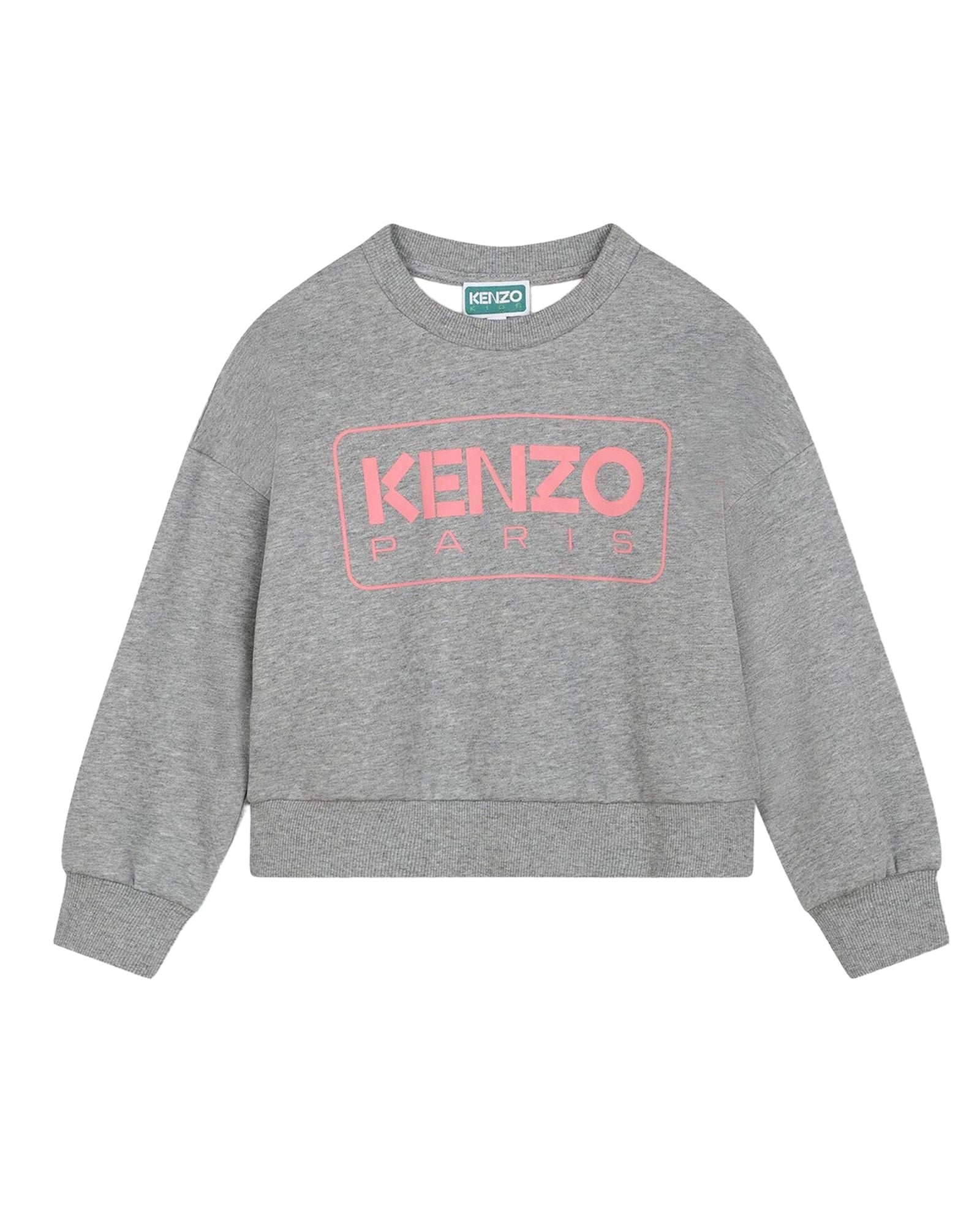 Sweatshirt à logo en coton - Gris Chiné