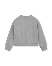 Sweat à logo en coton - Gris Chiné