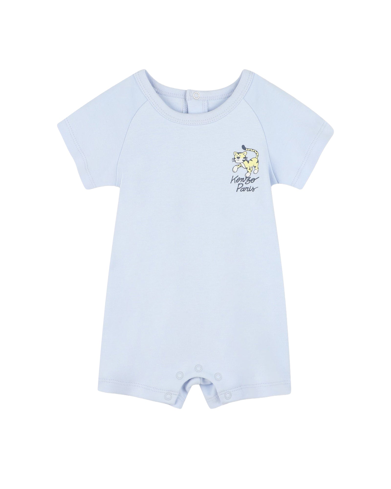 Combi-short avec logo en coton - Ciel