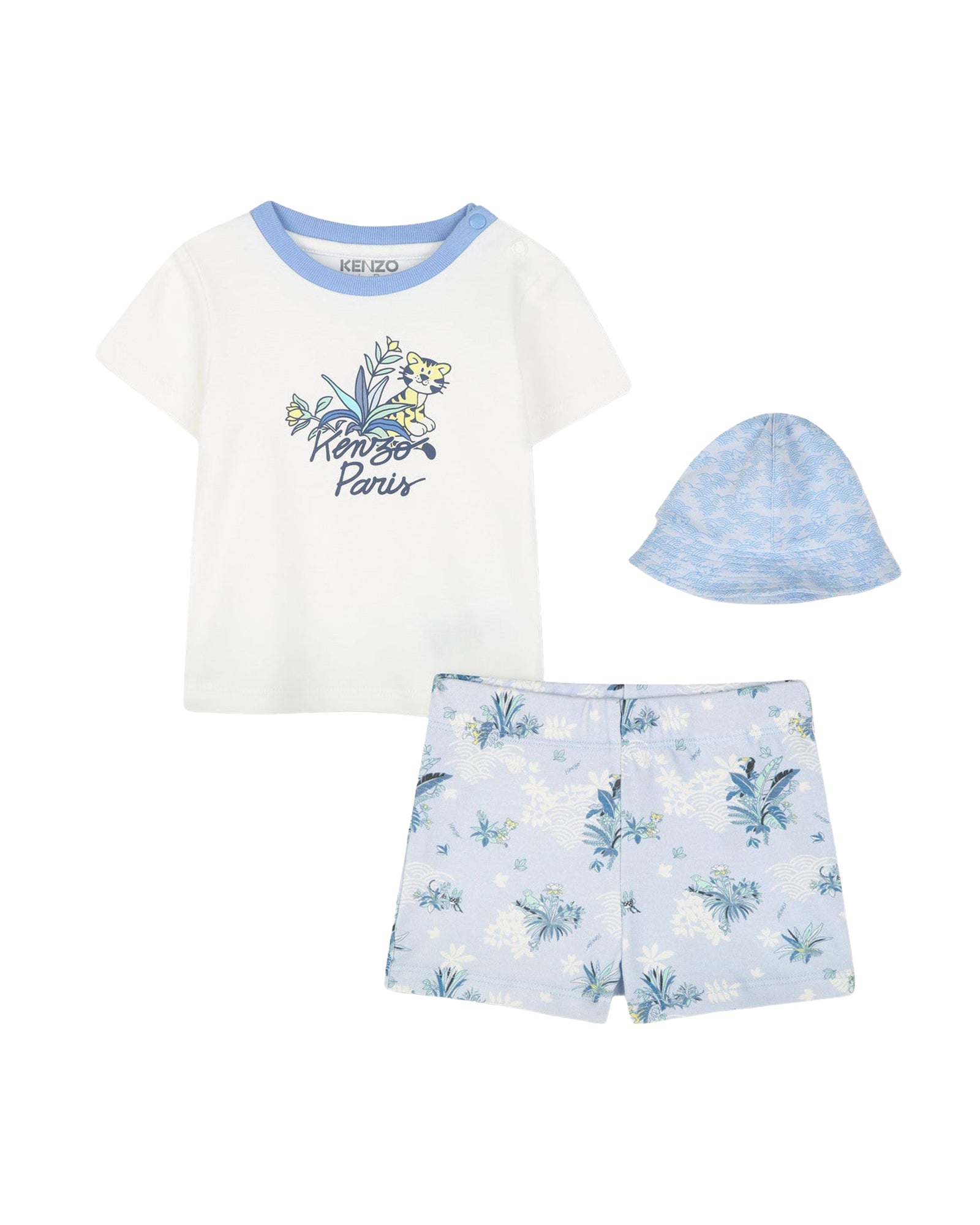 T-shirt short bob en coton - Off White