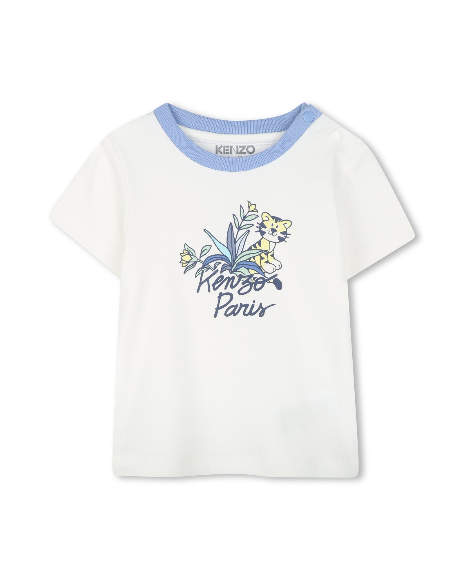 T-shirt short bob en coton - Off White