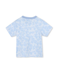 Ensemble t-shirt short avec logo en coton - Ciel