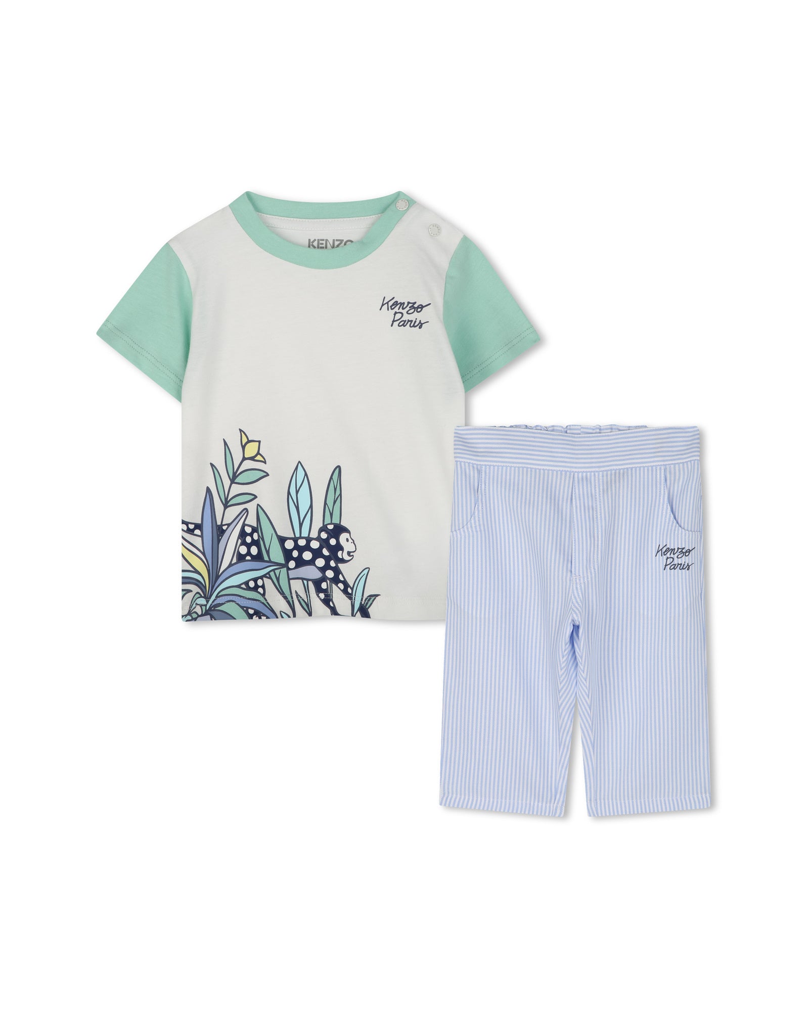 T-shirt and trouser set with cotton logo - Off White