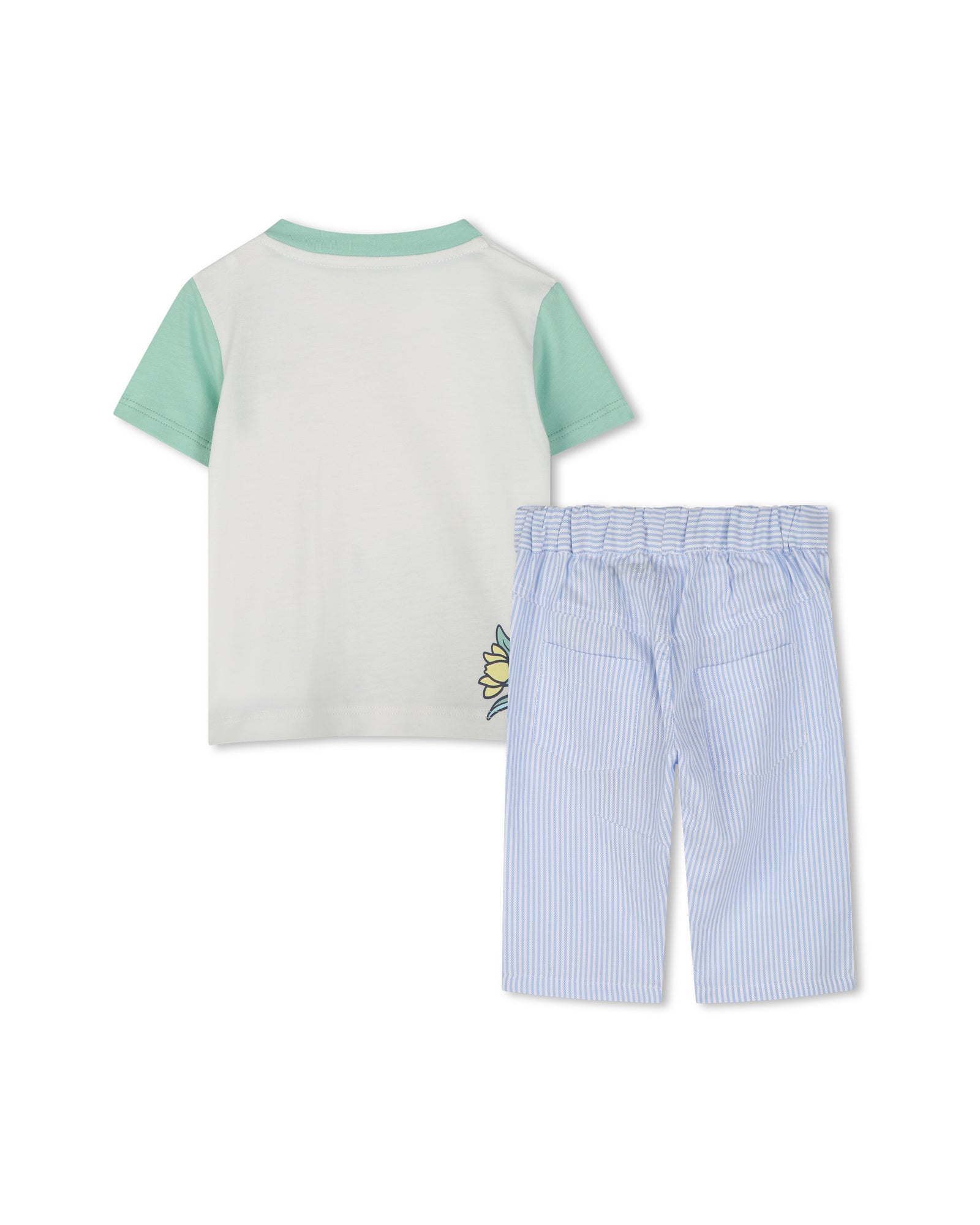 T-shirt and trouser set with cotton logo - Off White