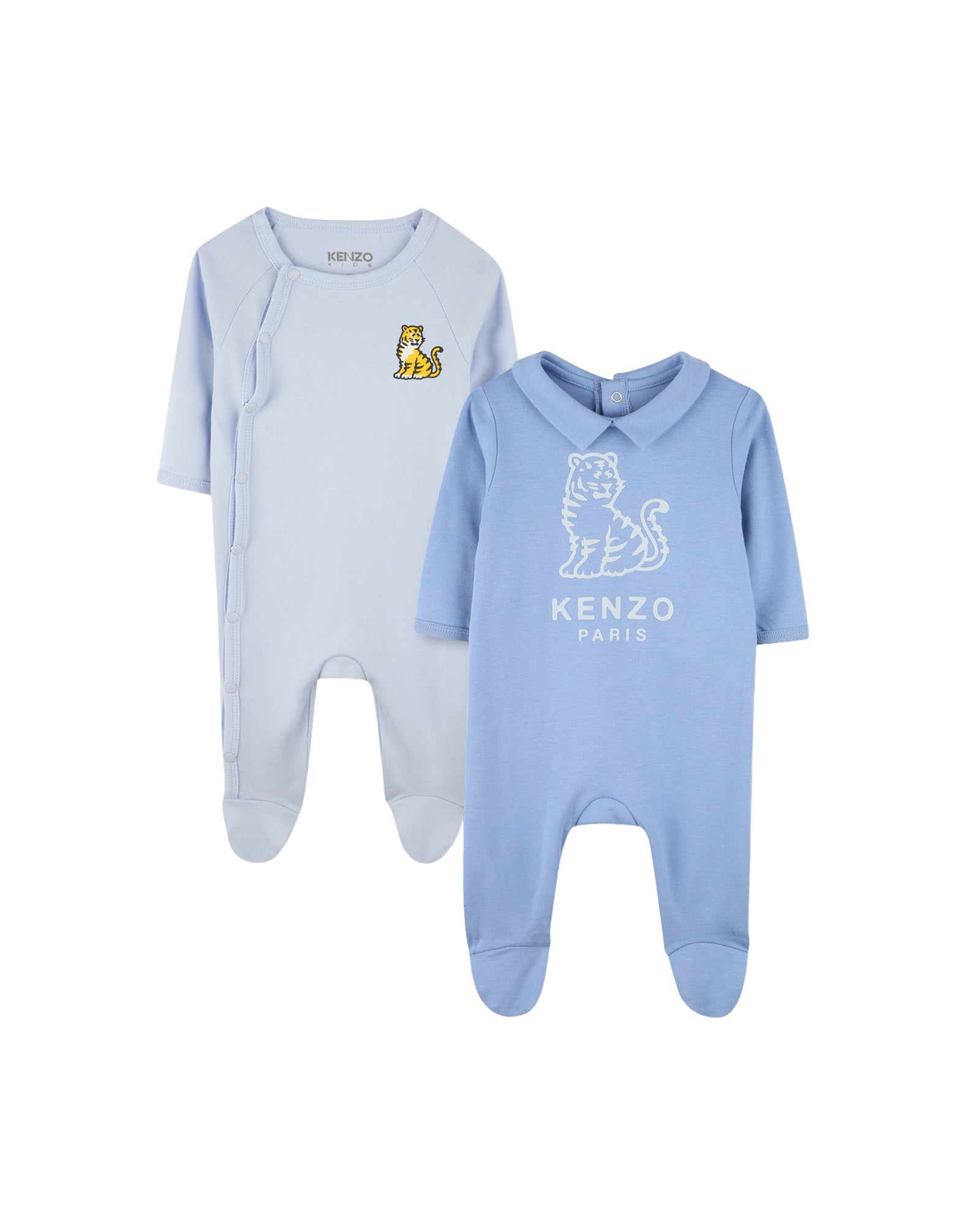 Lot de 2 pyjamas avec logo en coton - Ciel