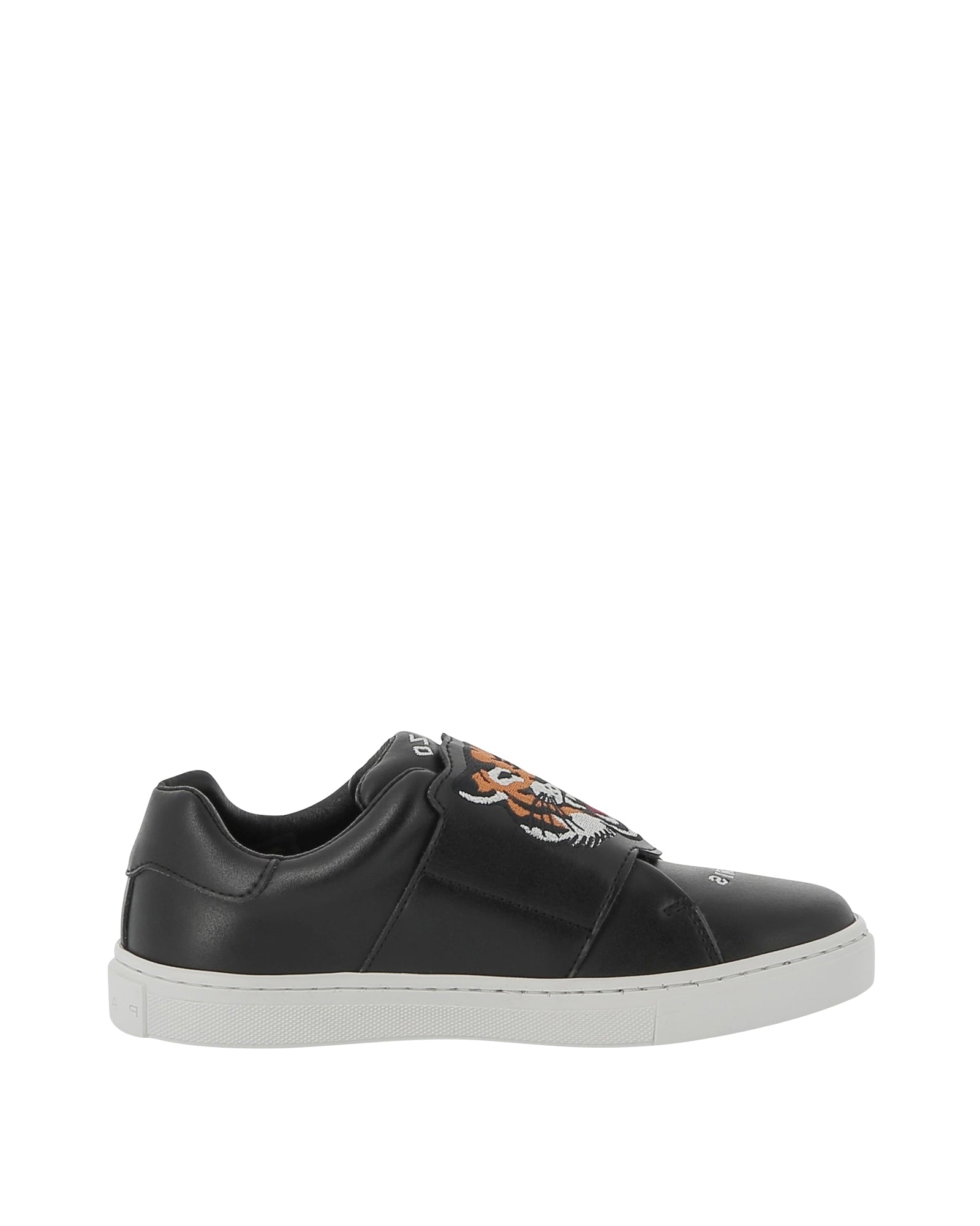 Sneakers à fermeture auto-agrippante en cuir - Slate