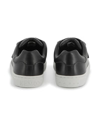 Sneakers à fermeture auto-agrippante en cuir - Slate
