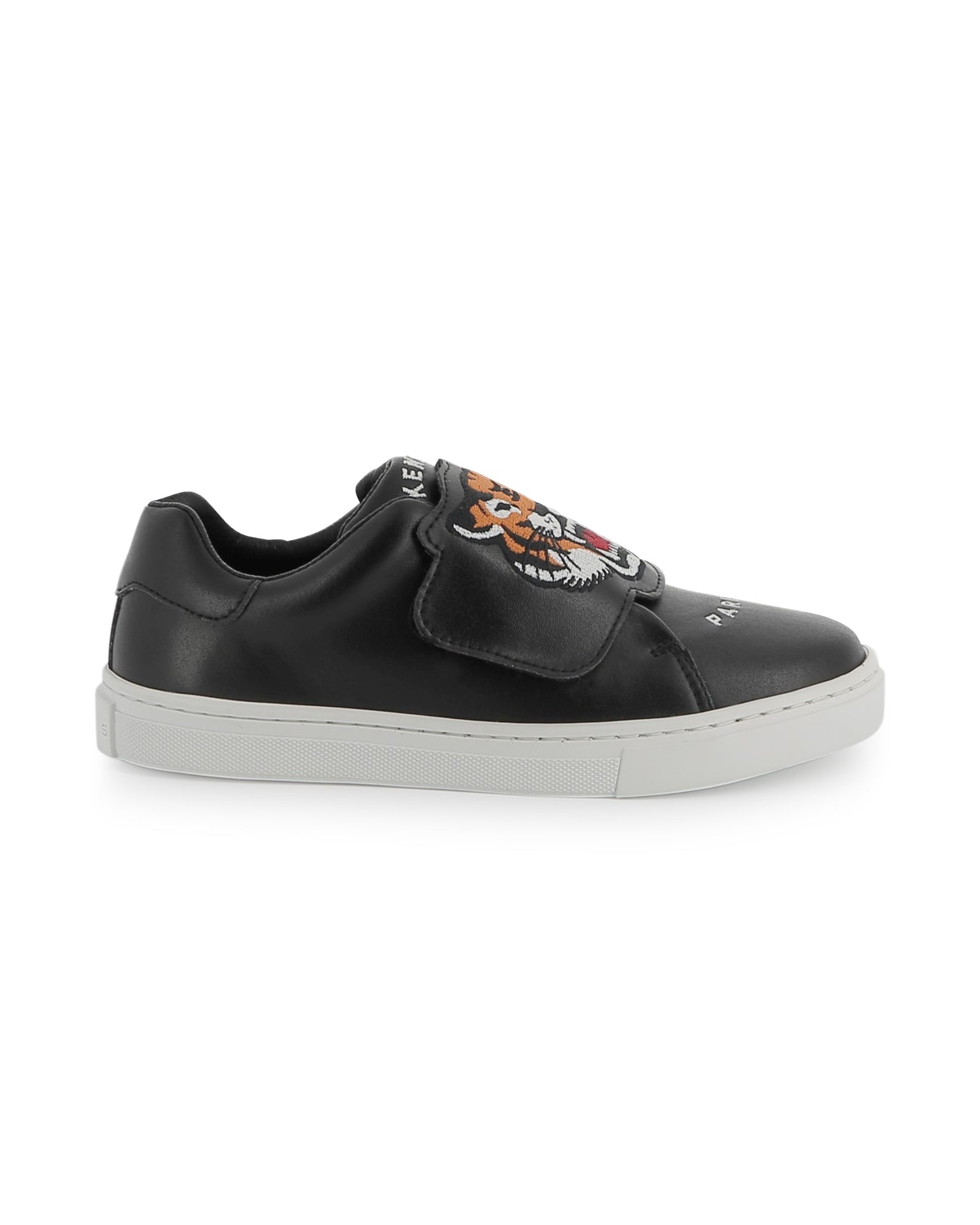 Sneakers à fermeture auto-agrippante en cuir - Slate