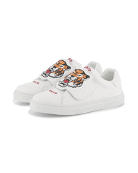 Sneakers à fermeture auto-agrippante en cuir - Off White