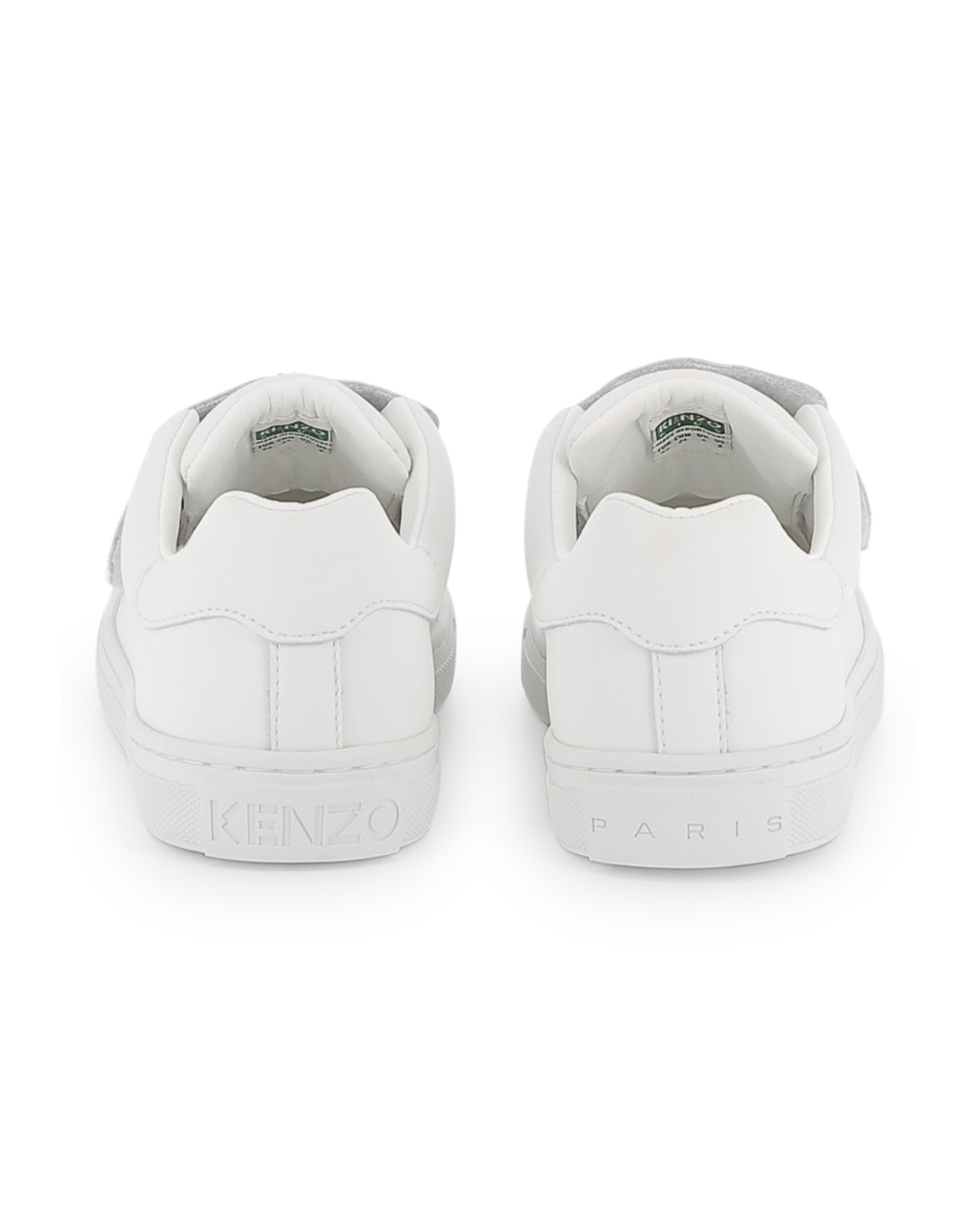 Sneakers à fermeture auto-agrippante en cuir - Off White