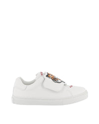Sneakers à fermeture auto-agrippante en cuir - Off White