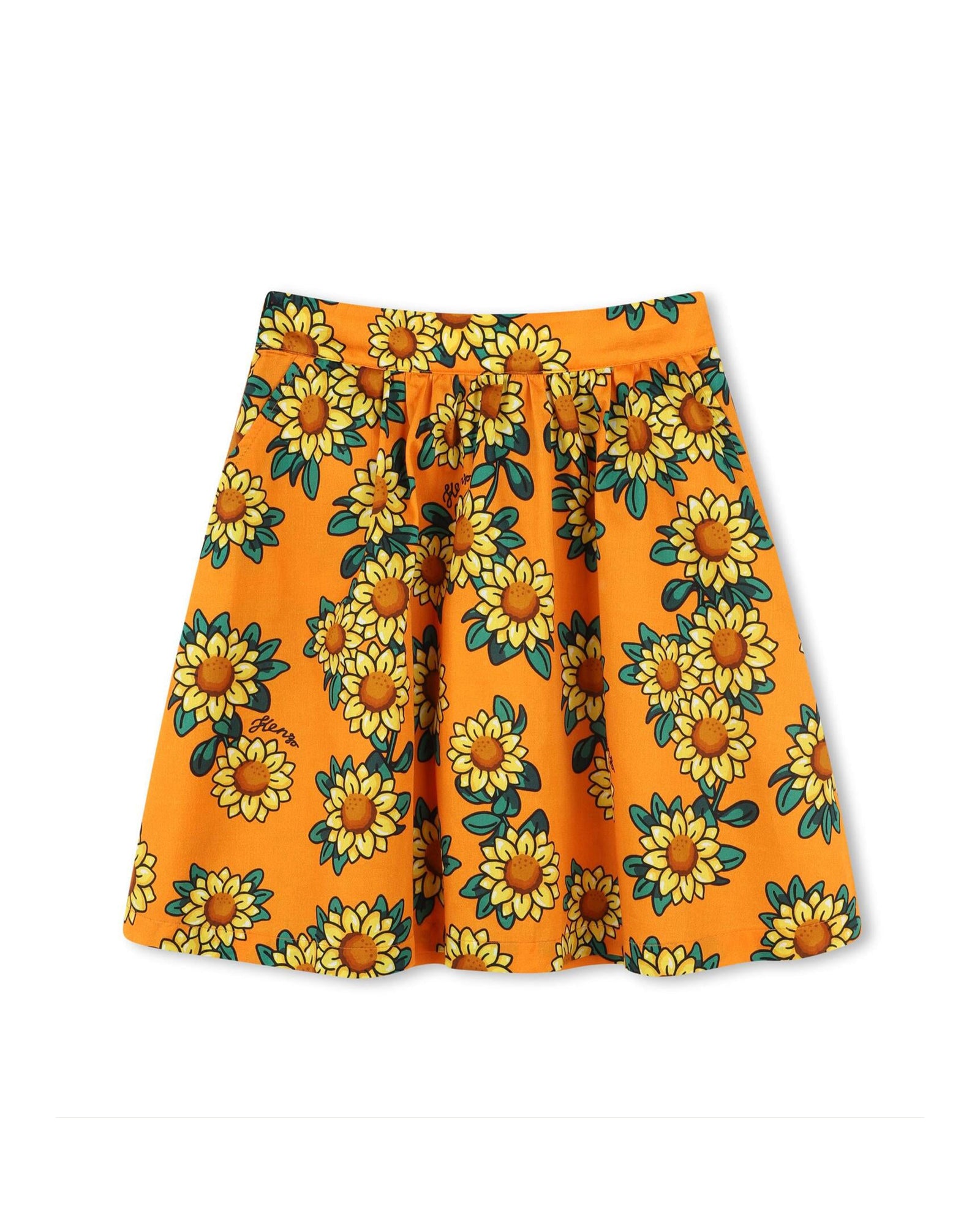 Print skirt - Orange