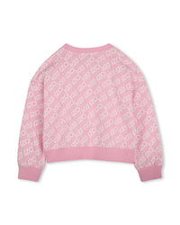 Sweatshirt à imprimé en coton - Rose Friandi