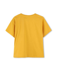 T-shirt en imprimé siglé - Jaune antique