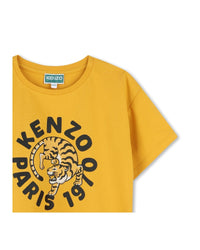 T-shirt en imprimé siglé - Jaune Antique