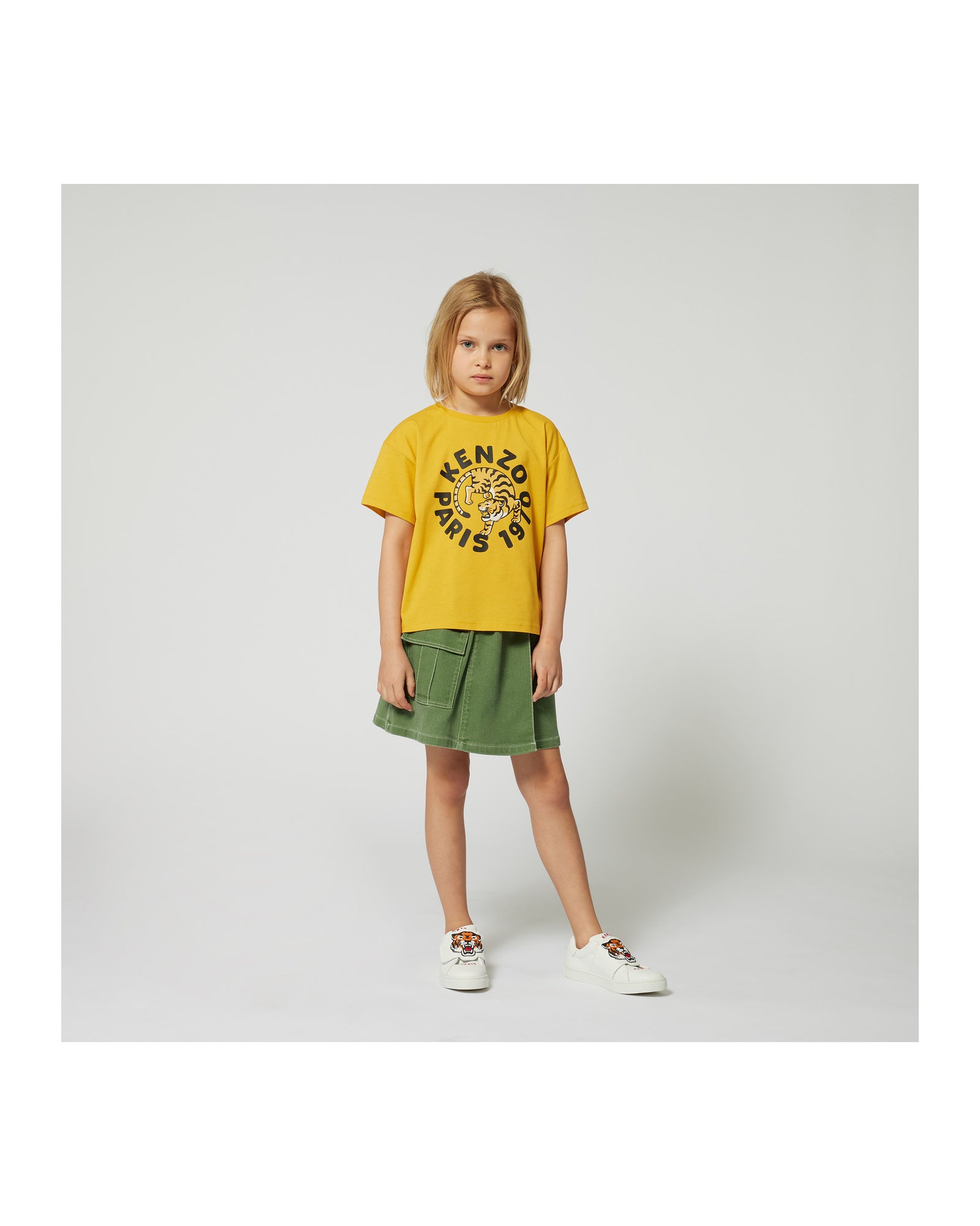 T-shirt en imprimé siglé - Jaune antique